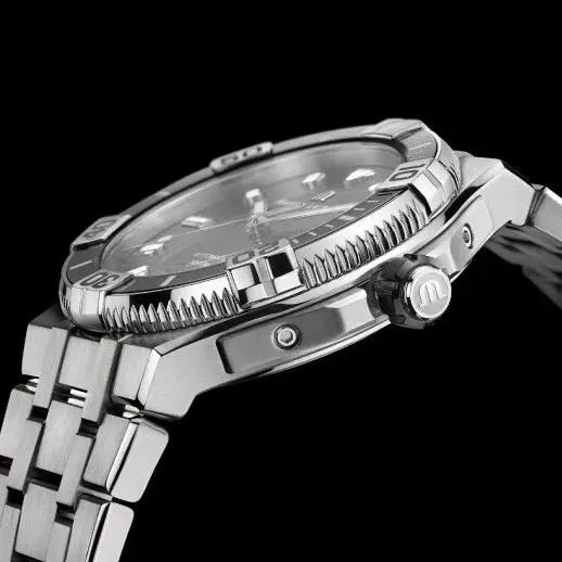 Maurice Lacroix Watch Maurice Lacroix Swiss-made Aikon Venturer 43mm Black/Steel Watch Brand