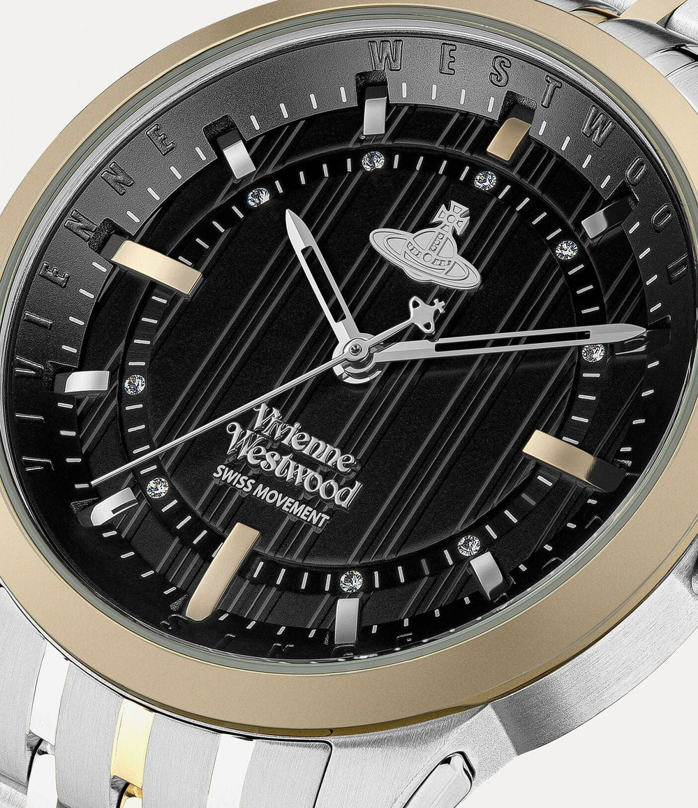 Vivienne Westwood Watch Vivienne Westwood East End Watch Black Dial Stainless Steel Gold Free shipping Australia I Vivienne Westwood Designer Watches For Women East End Black Dial  Brand