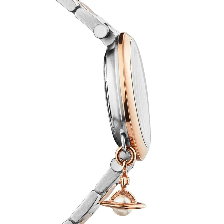 Vivienne Westwood Watch Vivienne Westwood Mother Orb Two Tone Watch Rose Gold With Charm Vivienne Westwood I Women&