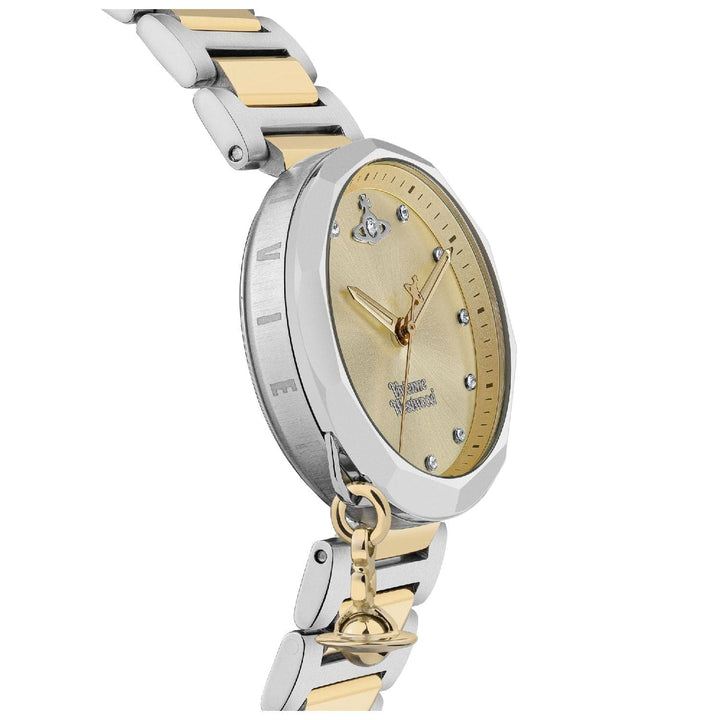 Vivienne Westwood Watch Vivienne Westwood Poplar Watch Two Tone Gold With Charm Women&