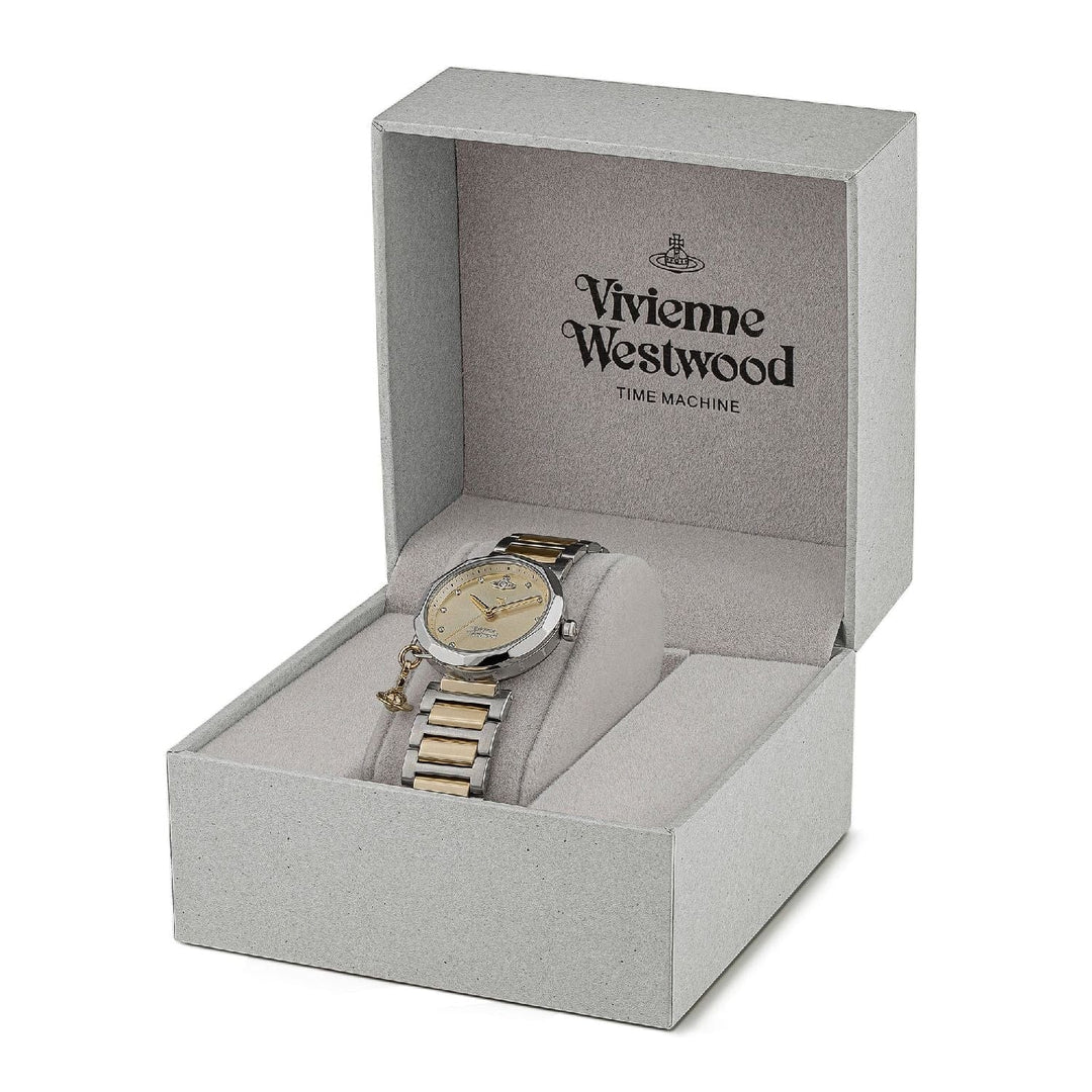 Vivienne Westwood Watch Vivienne Westwood Poplar Watch Two Tone Gold With Charm Women&