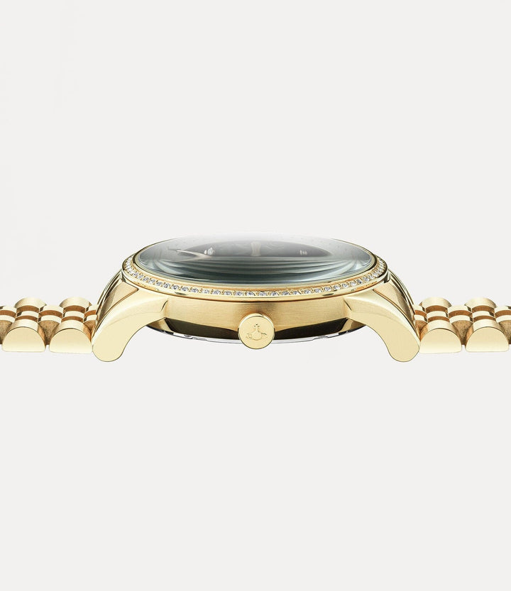 Vivienne Westwood Watch Vivienne Westwood The Wallace Watch Green Dial With Swarovski Cristals Women&