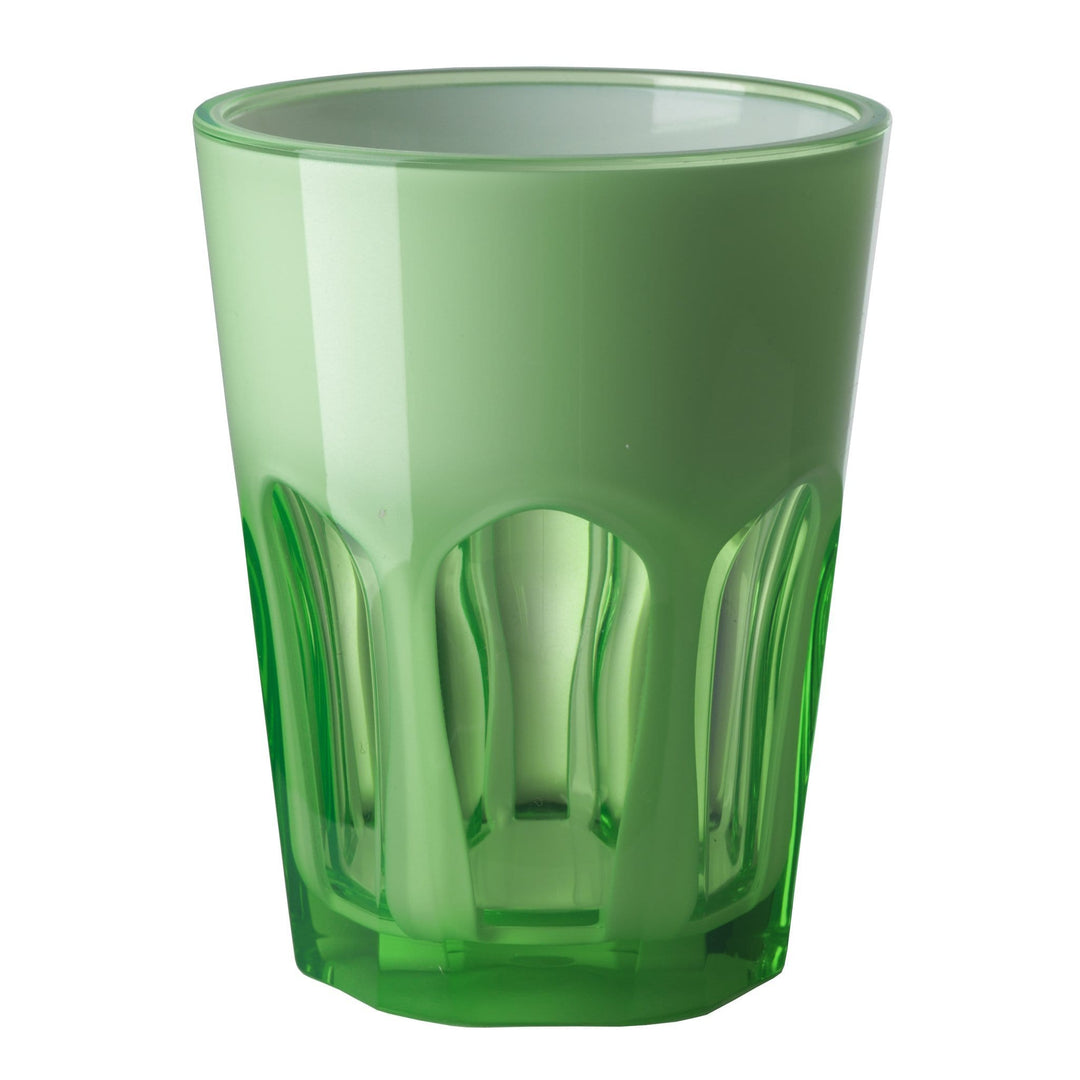 Mario Luca Giusti Water Glass Mario Luca Giusti Set of 6 Double Face Plastic Cups Green Brand