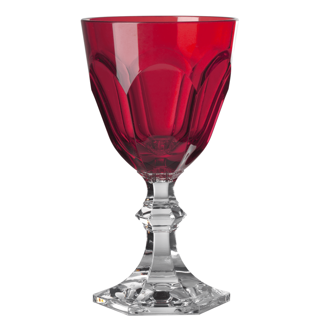 Mario Luca Giusti Wine Glass Mario Luca Giusti Acrylic Wine Glass Red Set of 2 Brand