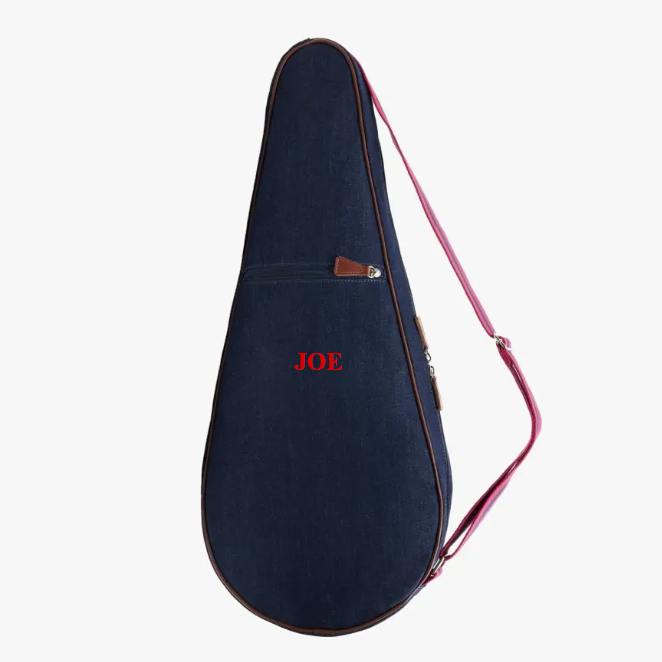 My Style Bags Personalised Glamour Tennis Bag - Denim