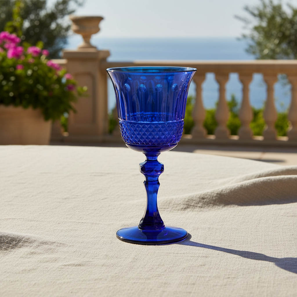 Royal Blue Goblet – Mediterranean Linen
