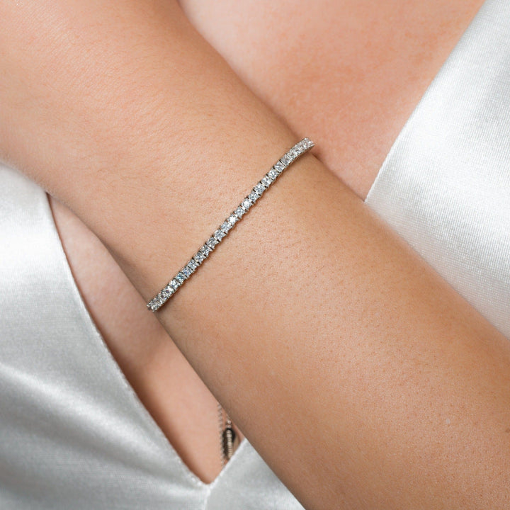 Georgini Bracelet Georgini Iconic Bridal Vera 2mm Bracelet Silver Adjustable Brand