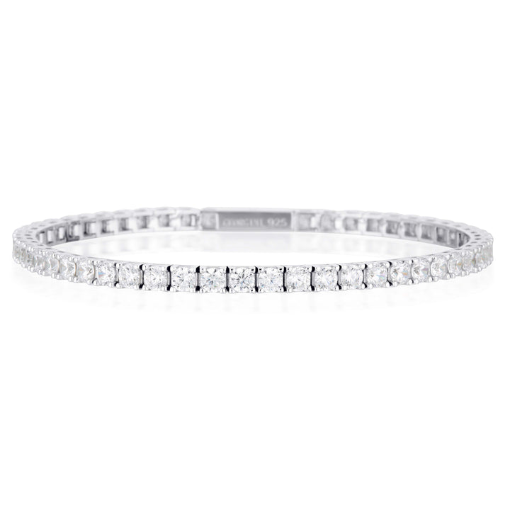 Georgini Bracelet Georgini Selena 3mm Tennis Bracelet Silver Large 19.5cm Brand