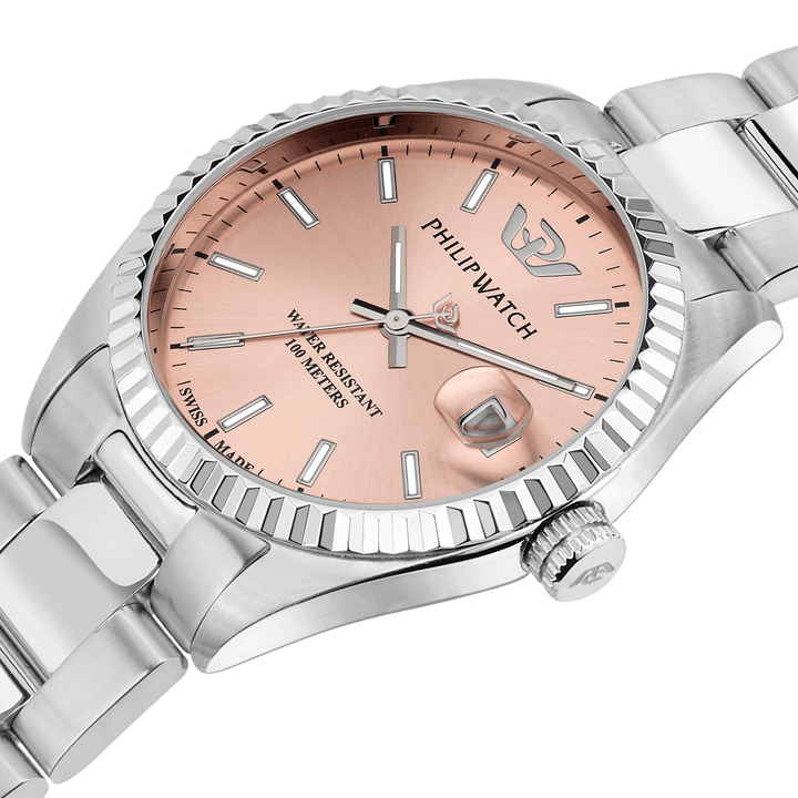 Philip Watch Watch Philip Watch Swiss Made Caribe Pink 35mm Women&